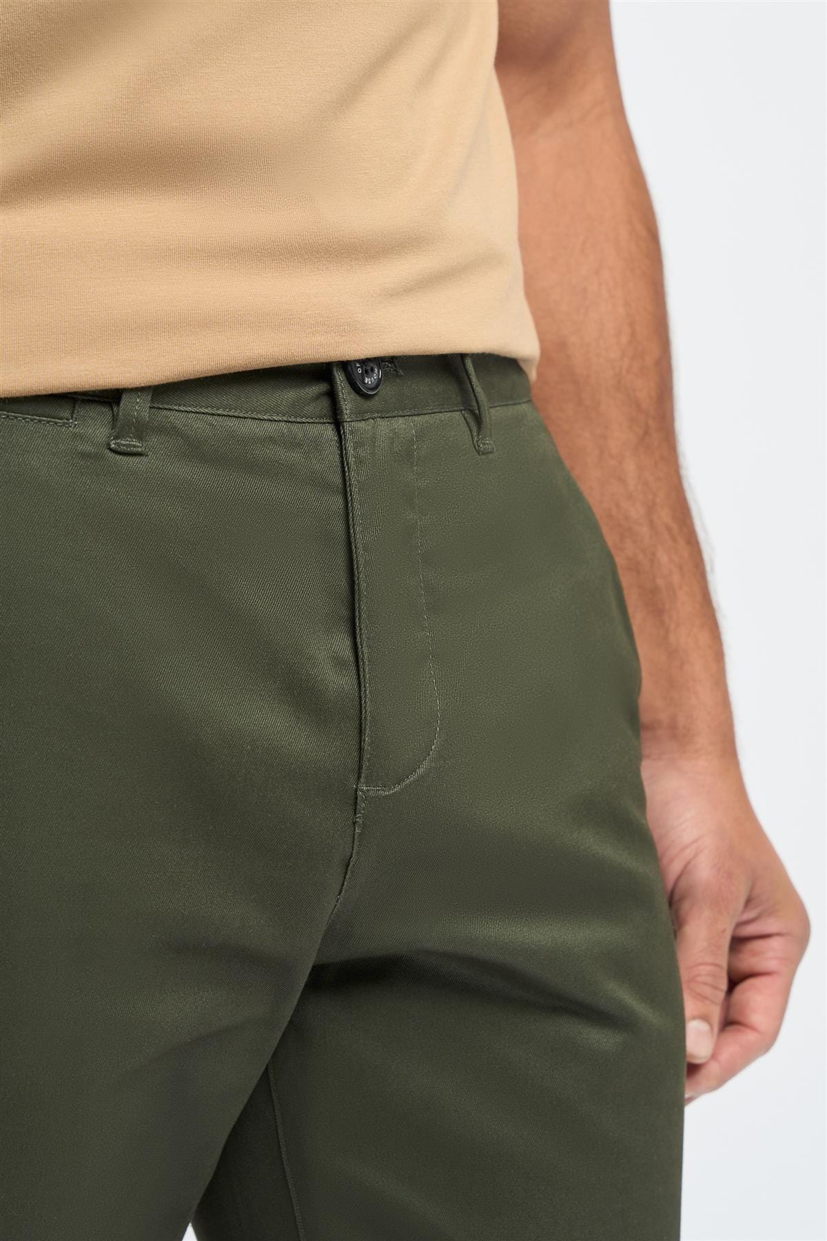 CAVANI DAKOTA OLIVE SLIM CHINOS