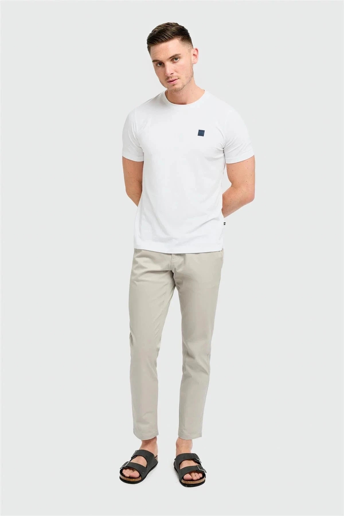 CAVANI DAKOTA SLATE SLIM CHINOS