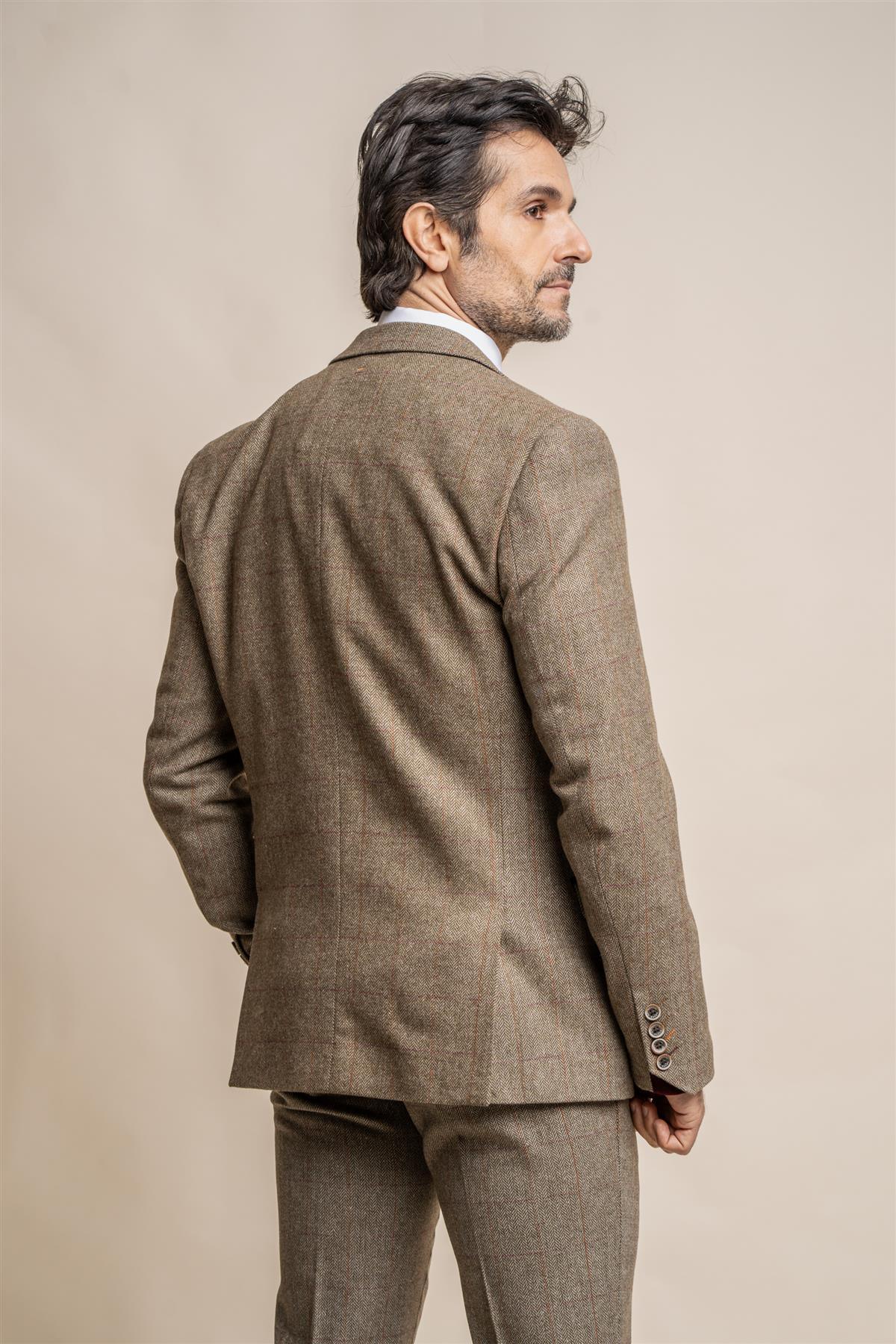 CAVANI GASTON SAGE TWEED BLAZER