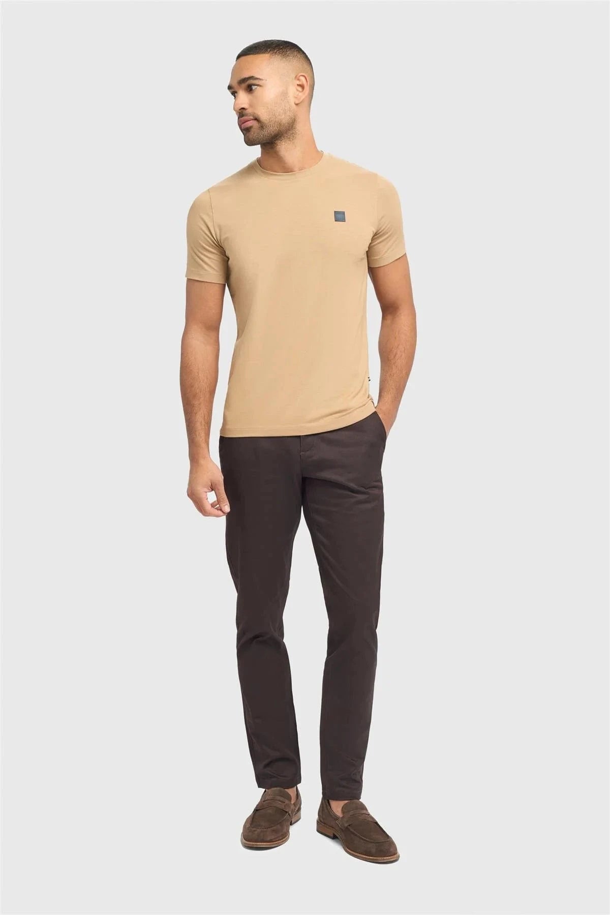 CAVANI DAKOTA CHOCOLATE SLIM CHINOS