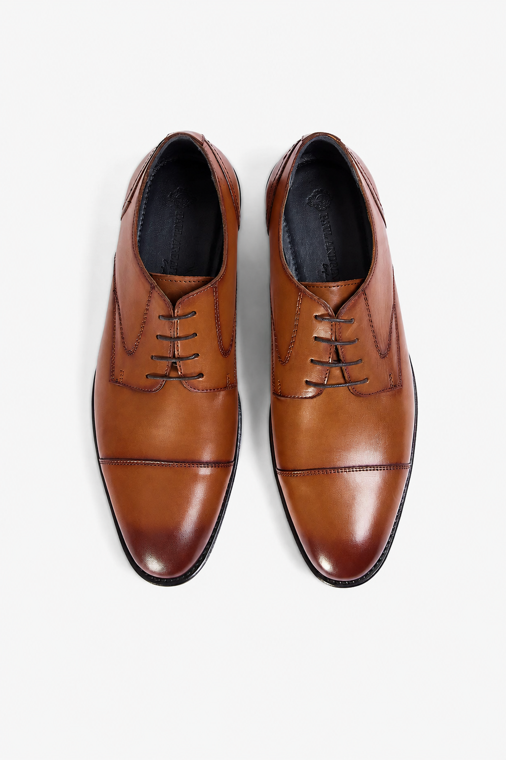 Paul Andrew Regent Tan Leather Oxford Shoes