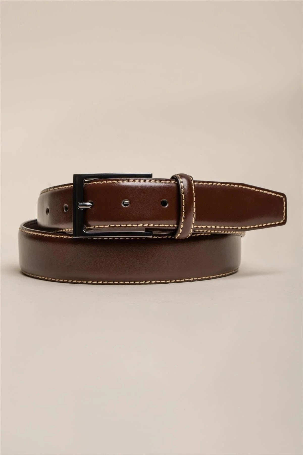 CAVANI BROWN LEATHER BELT