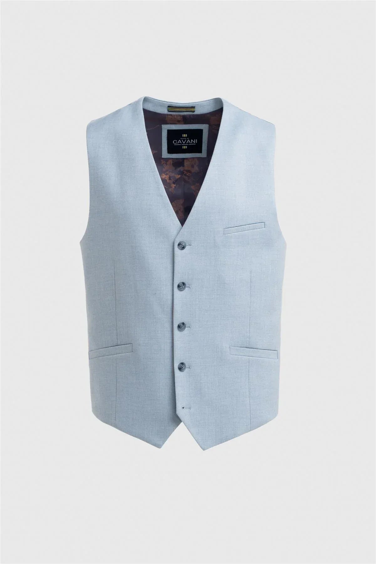 Cavani Malibu Sky Melange Three Piece Suit