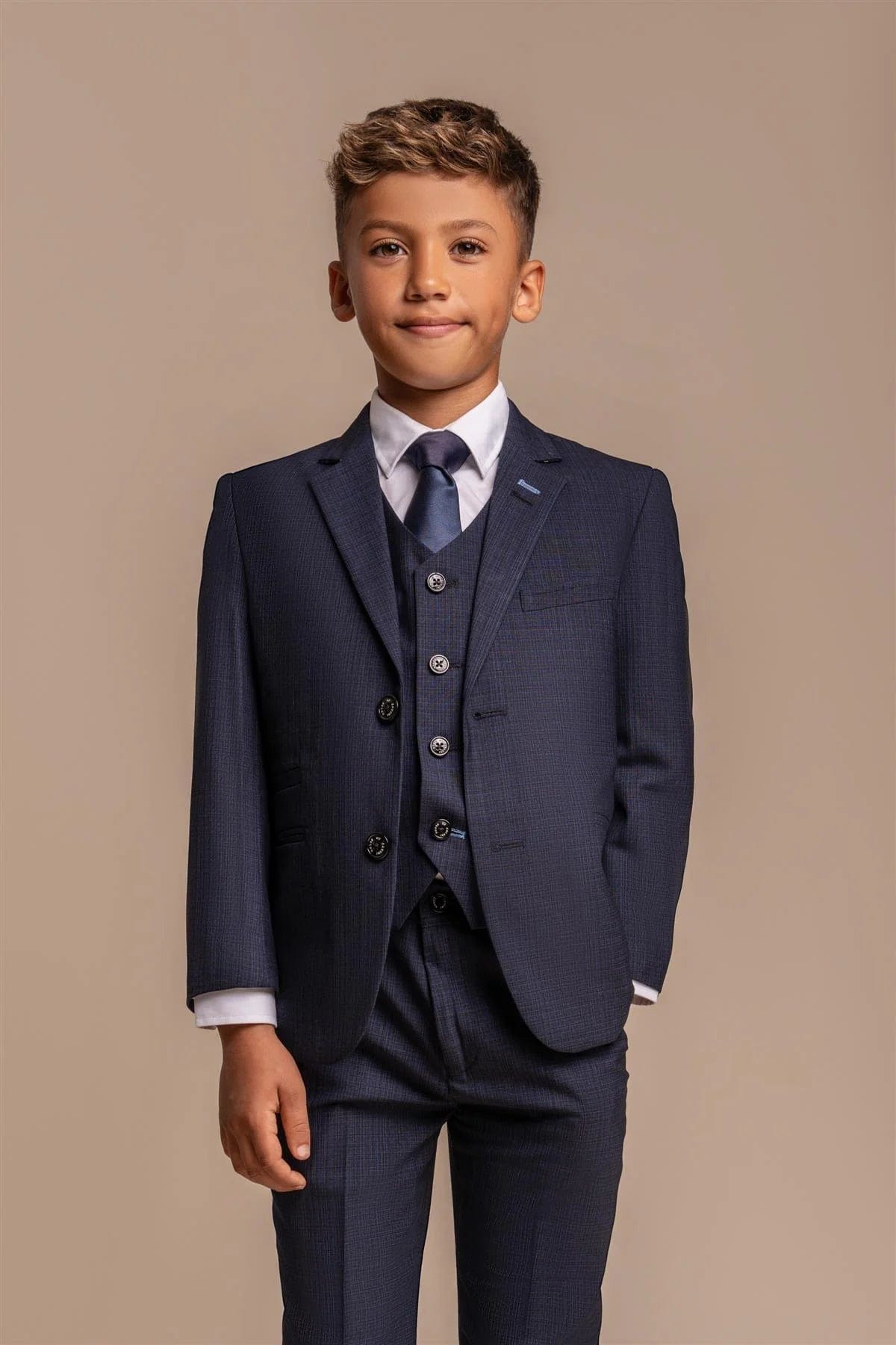 SEEBA BOYS NAVY 3 PIECE SUIT