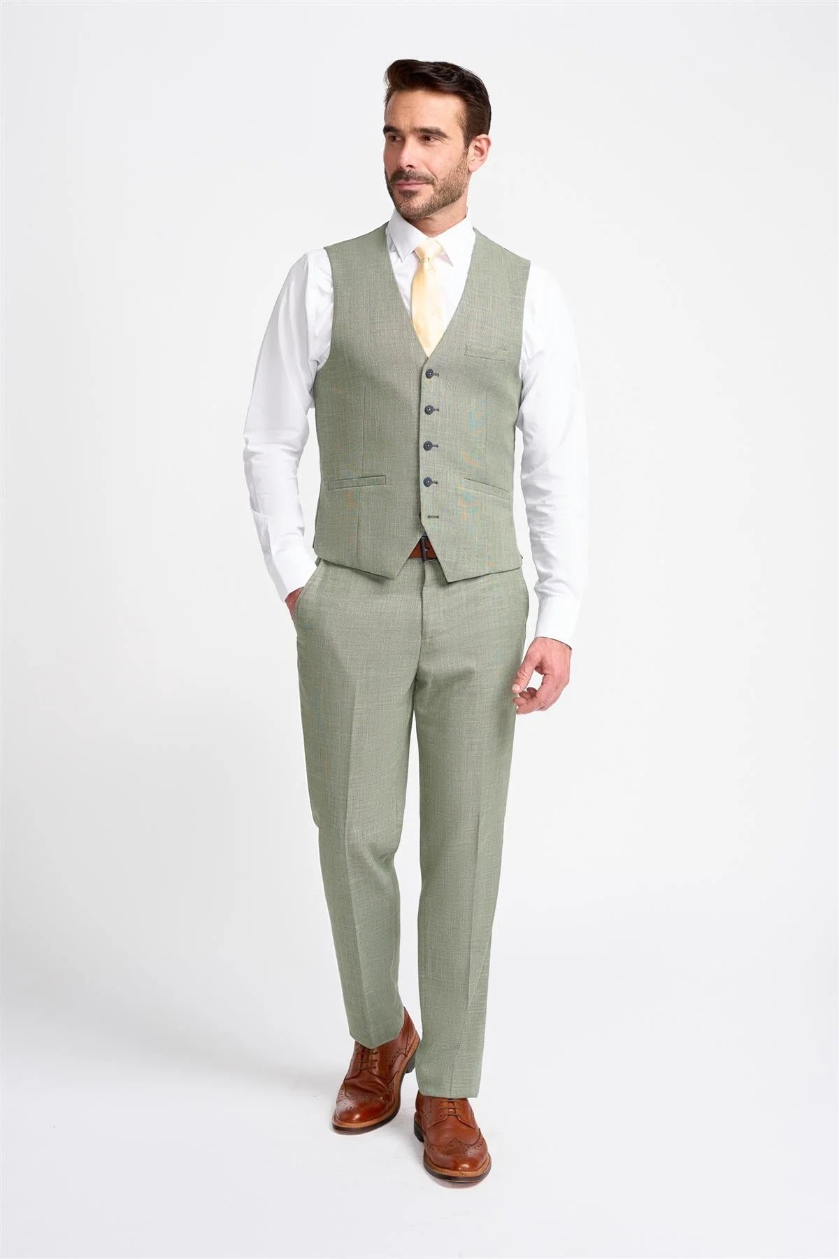 Cavani Miami Sage Waistcoat