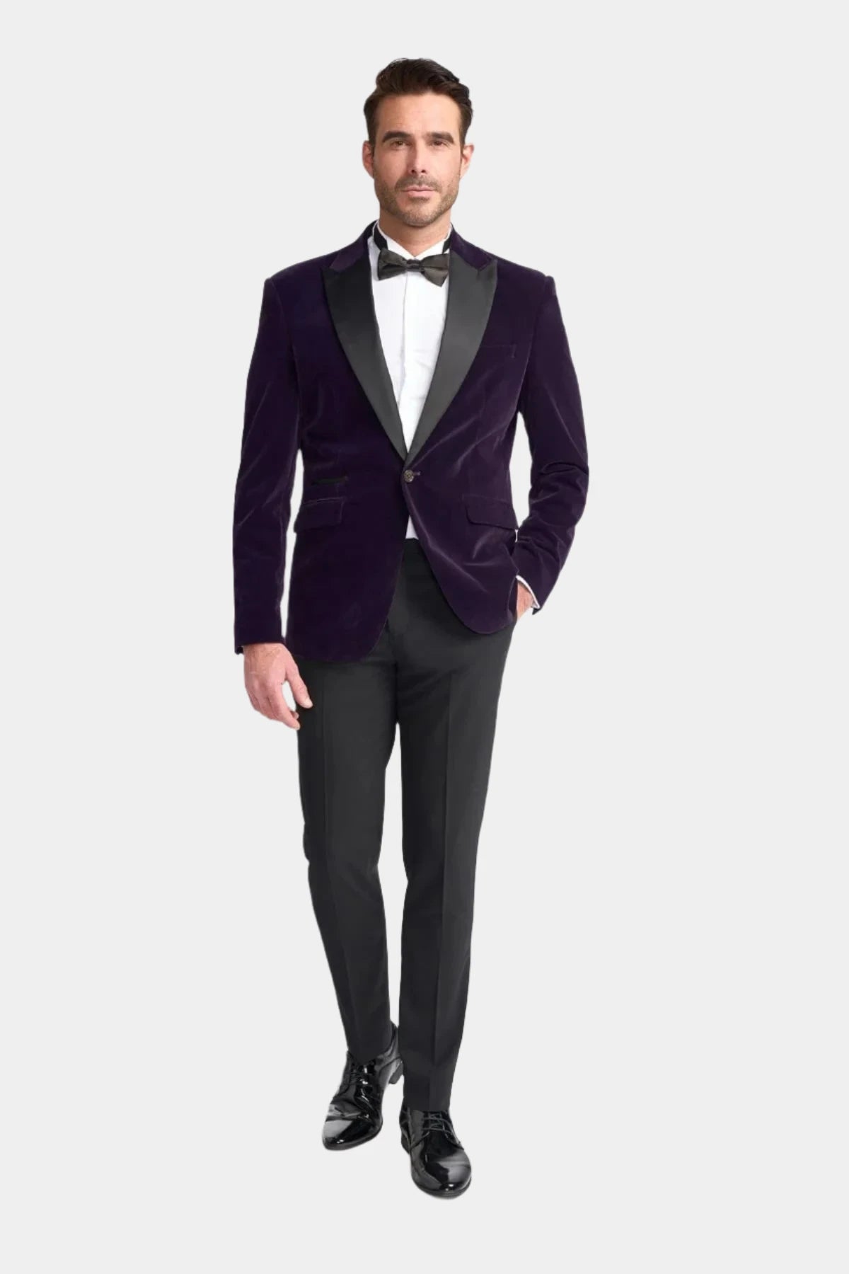 ROSA PURPLE VELVET BLAZER