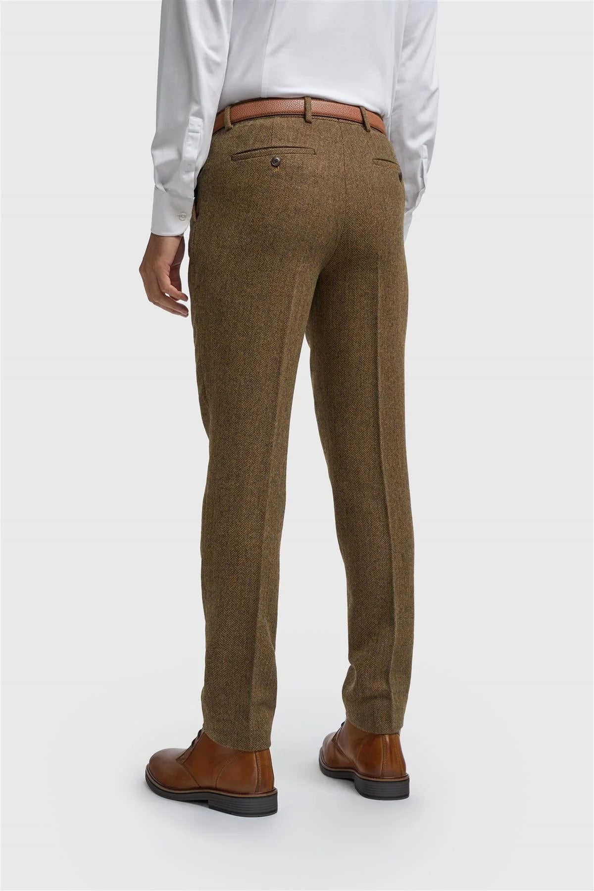 Cavani Thomas Brown Tweed Trousers