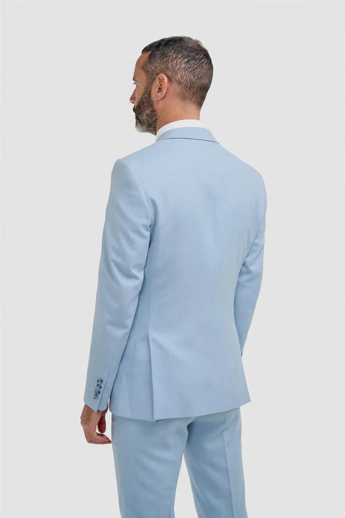Cavani Malibu Sky Melange Three Piece Suit