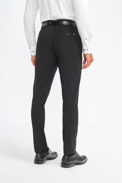 MALIBU BLACK TAILORED FIT TROUSERS