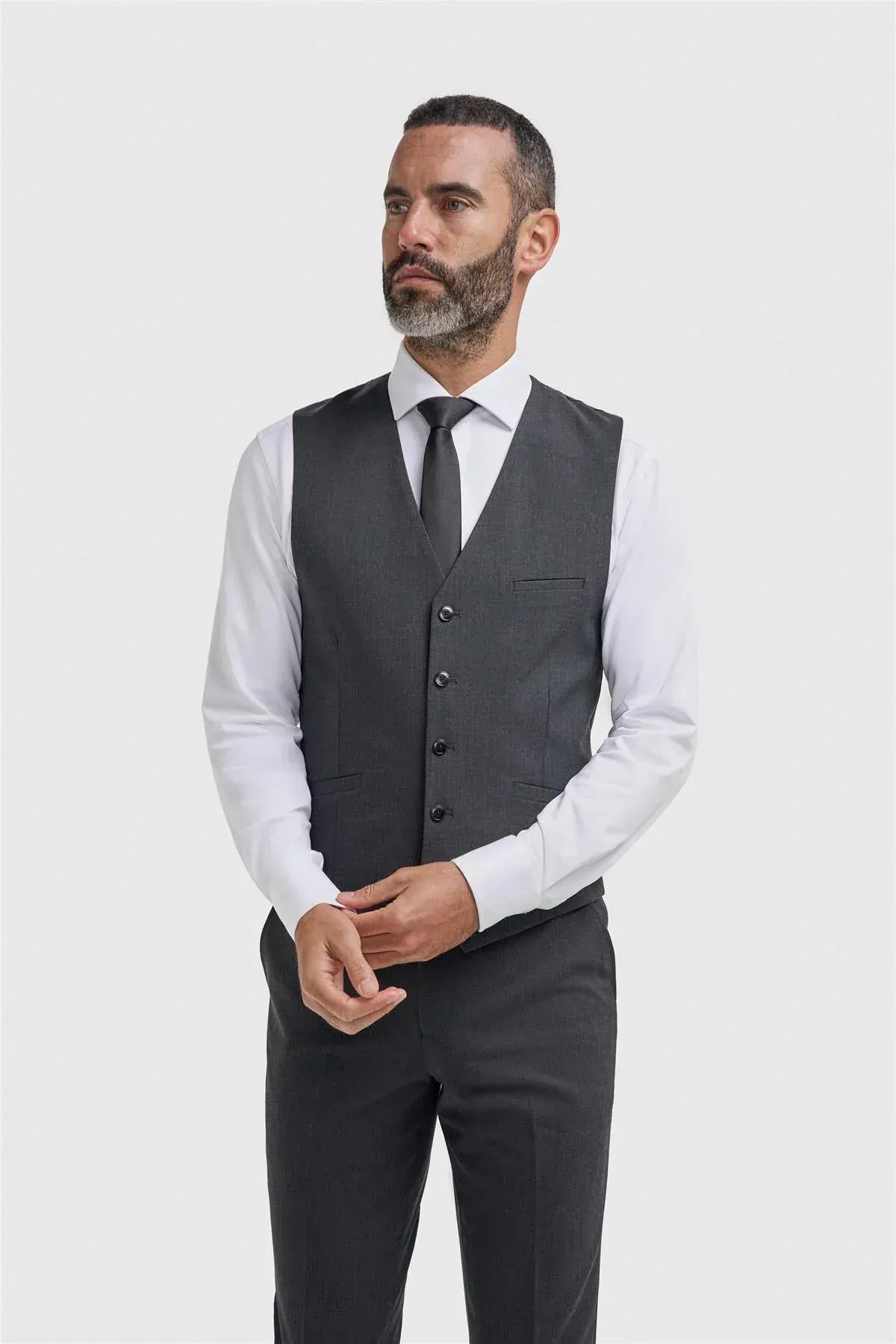 Cavani Malibu Charcoal Three Piece Suit