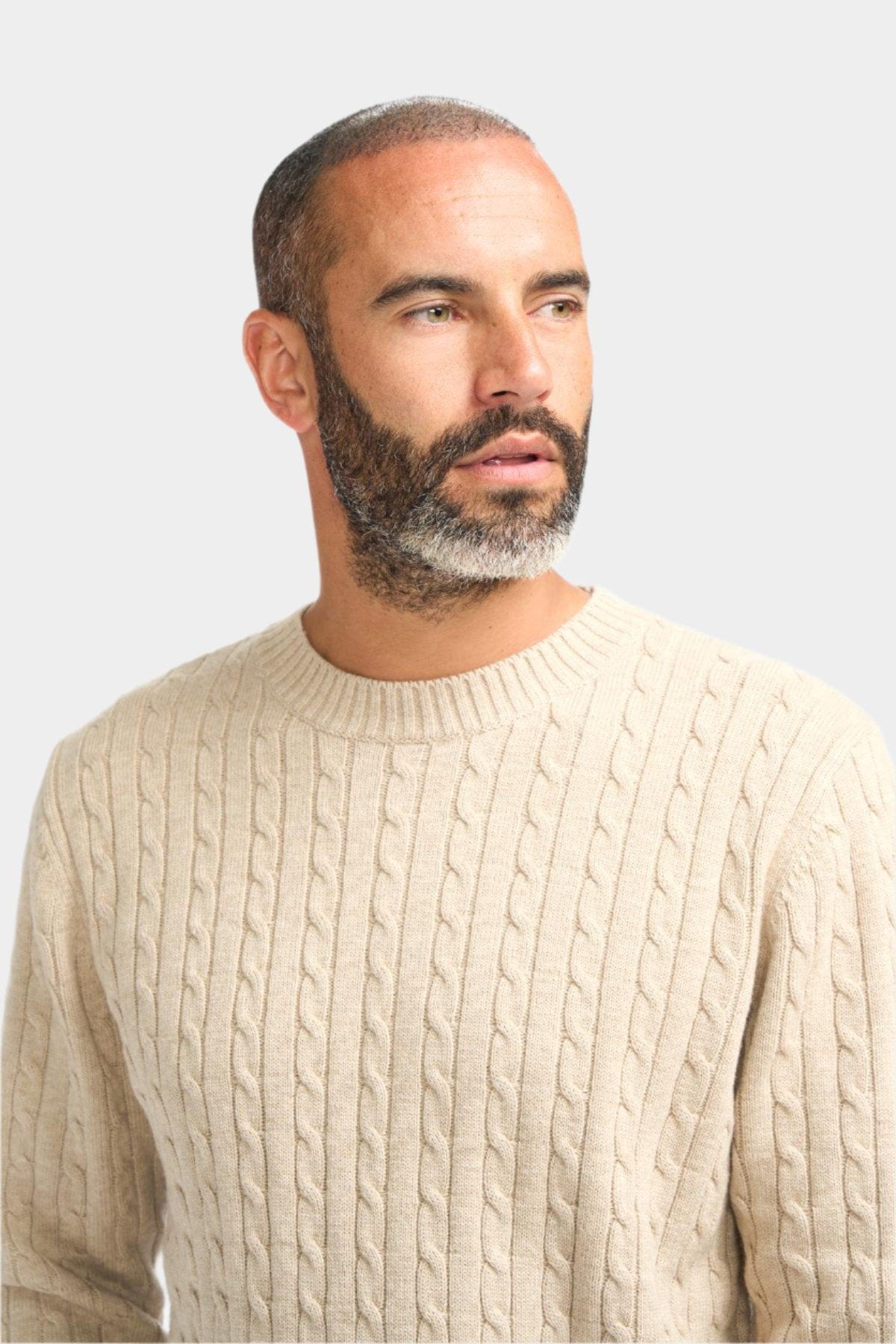 FOSTON FAWN WOOL JUMPER