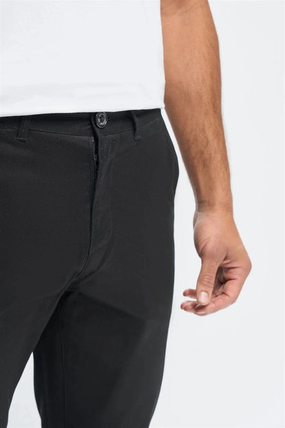 CAVANI DAKOTA BLACK SLIM CHINOS