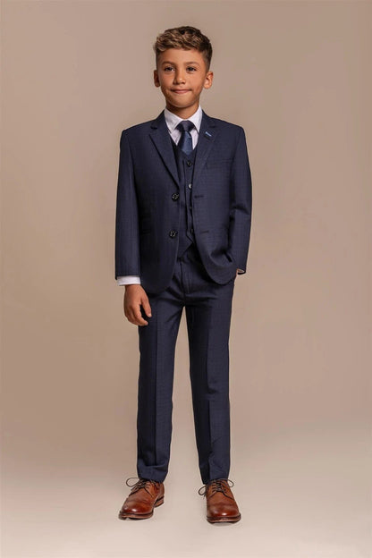 SEEBA BOYS NAVY 3 PIECE SUIT