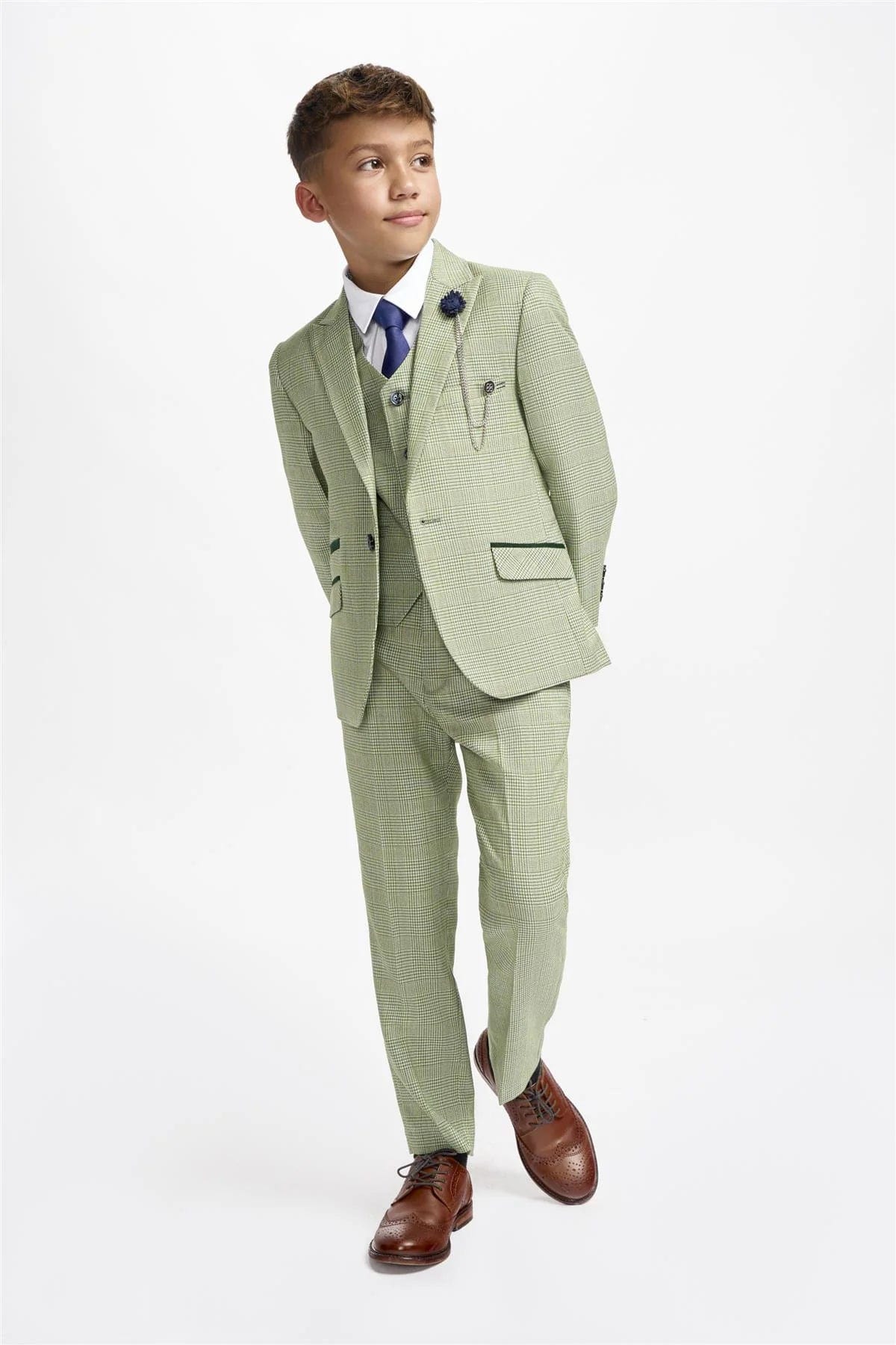 CARIDI BOYS SAGE 3 PIECE SUIT