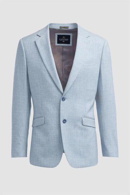 Cavani Malibu Sky Melange Three Piece Suit