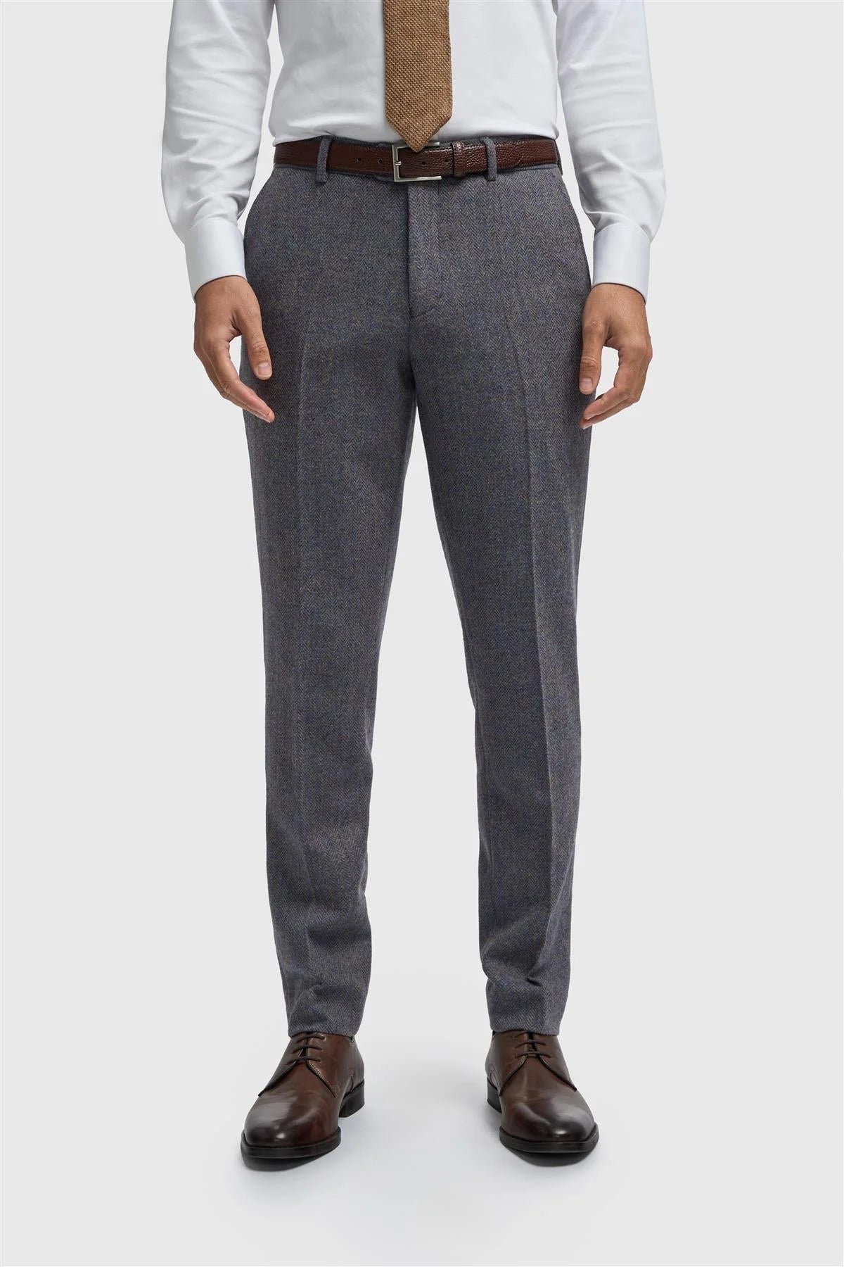 Cavani Thomas Savoy Grey Tweed Trousers