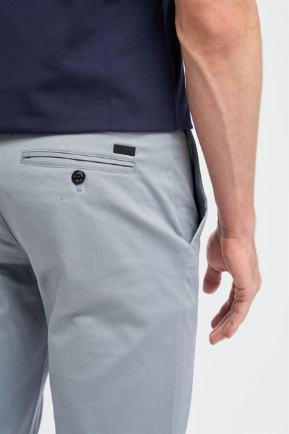 CAVANI DAKOTA ICE BLUE SLIM CHINOS