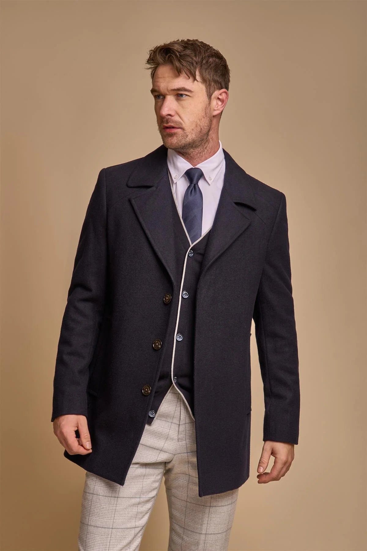 MARCUS NAVY COAT