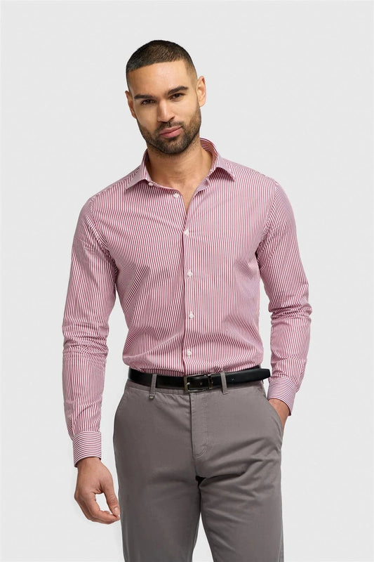 CAVANI ARGIRO RED STRIPE SHIRT