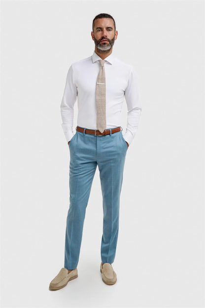 Cavani James Marine Super 130s Wool Trousers