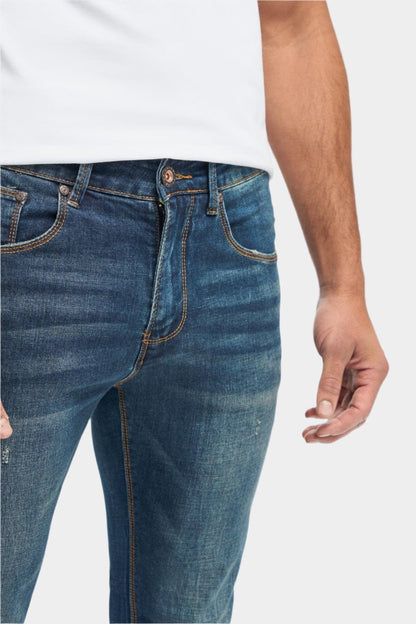 DIABLO MID WASH SLIM STRETCH JEANS