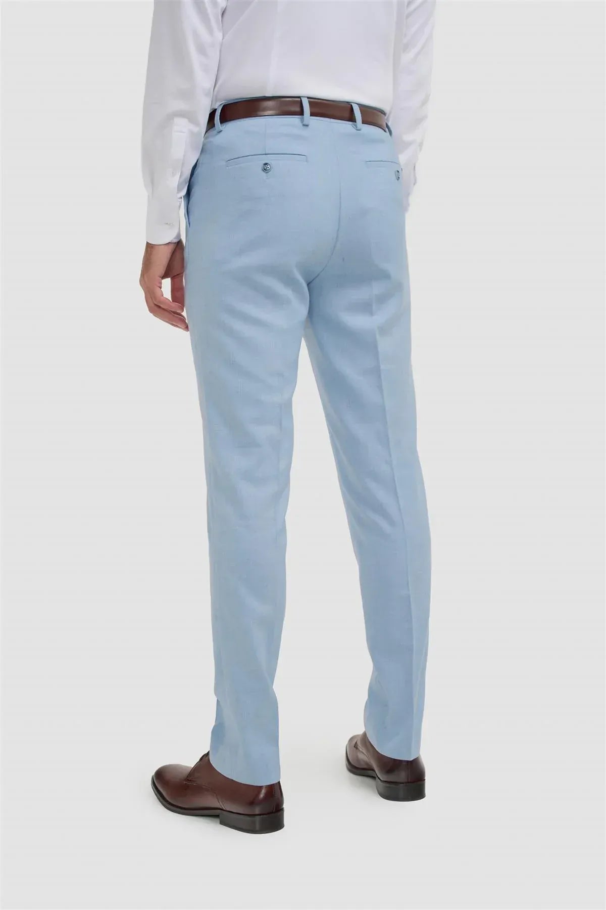 Cavani Malibu Sky Melange Three Piece Suit