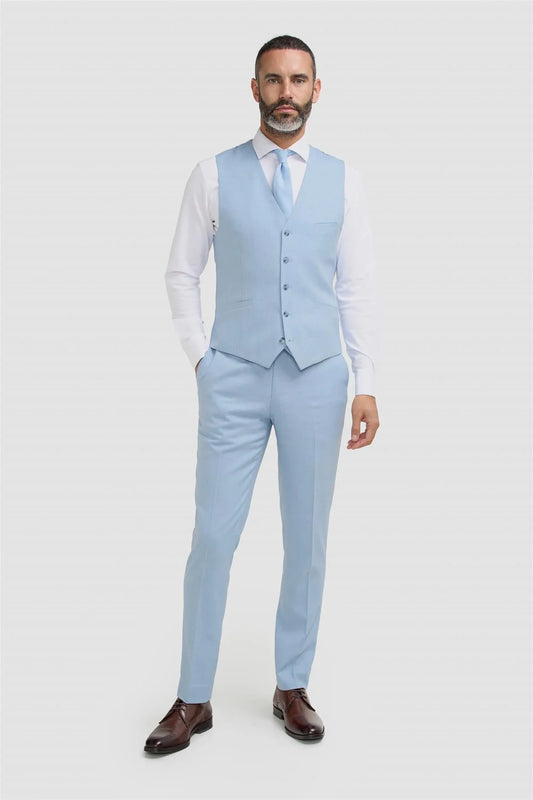 Cavani Malibu Sky Melange Waistcoat