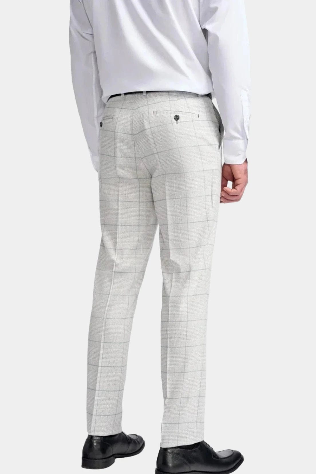 RADIKA LIGHT GREY SLIM FIT TROUSERS