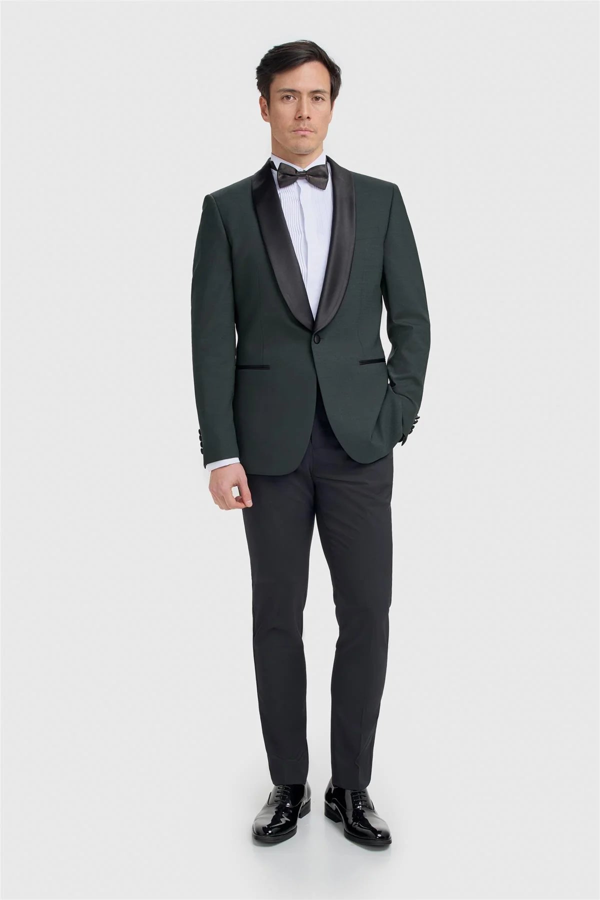 Cavani Aspen Olive Green Two Piece Suit