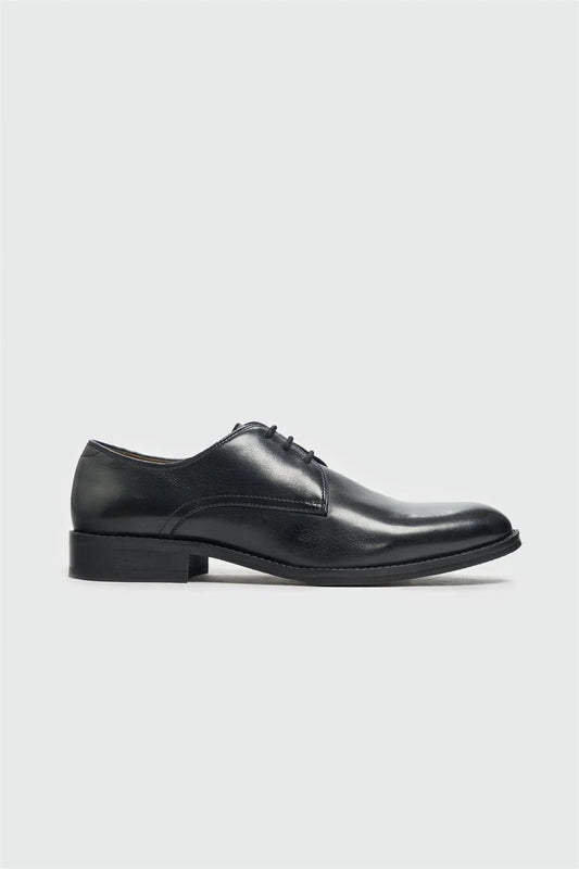 CAVANI TAYLOR BLACK LEATHER SHOES