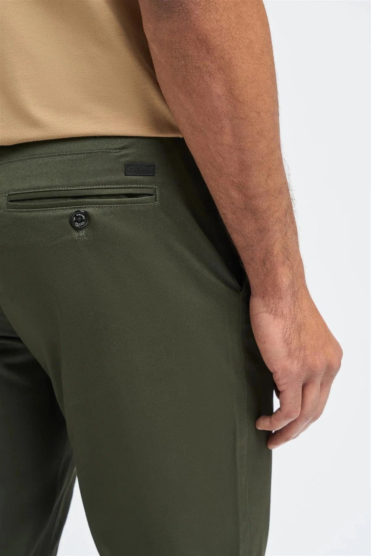 CAVANI DAKOTA OLIVE SLIM CHINOS