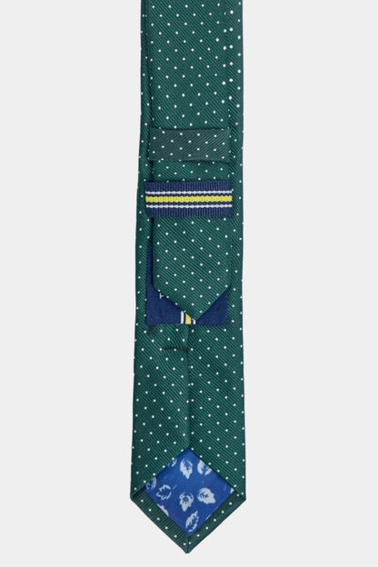 BOYS GREEN SPOT TIE SET