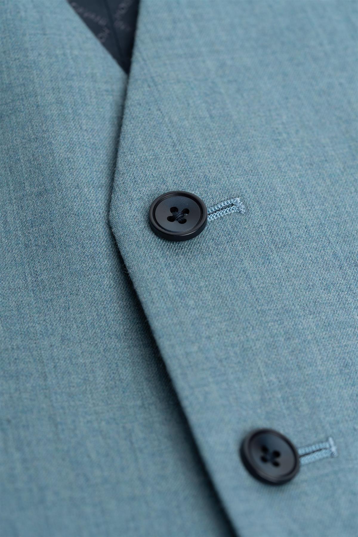 Cavani James Marine Super 130s Wool Waistcoat