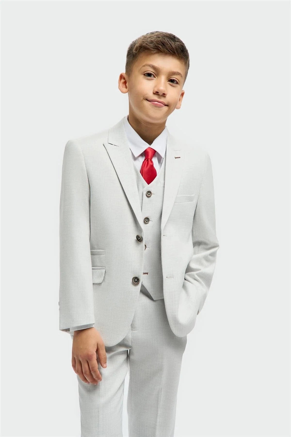 BOYS TROPAZ SLATE 3 PIECE SUIT