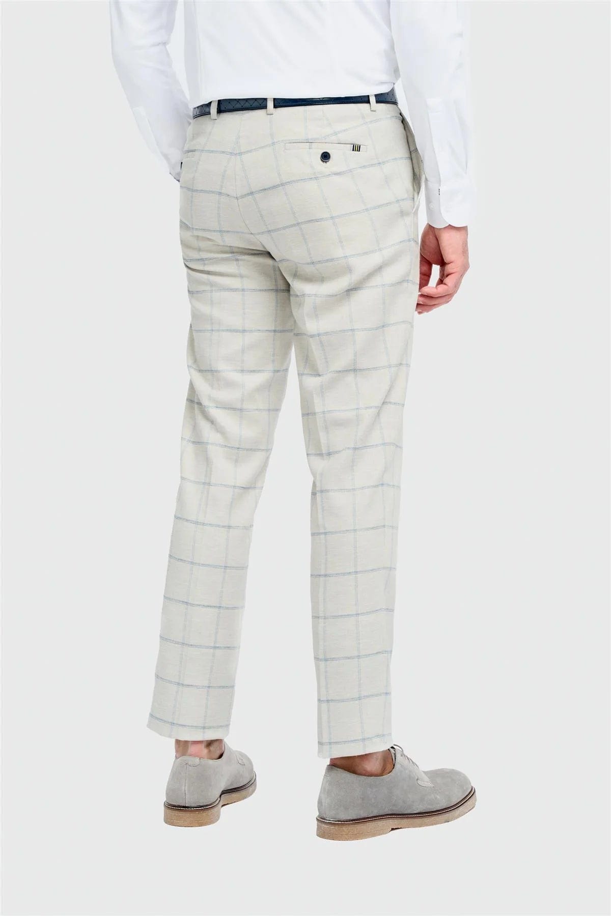 GABRIEL SLATE TAILORED FIT TROUSERS