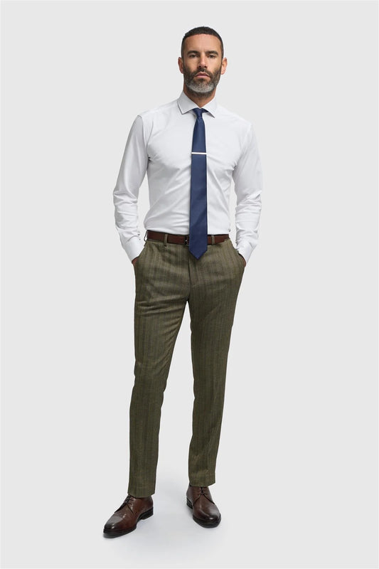 Cavani Damon Sage Tweed Trousers
