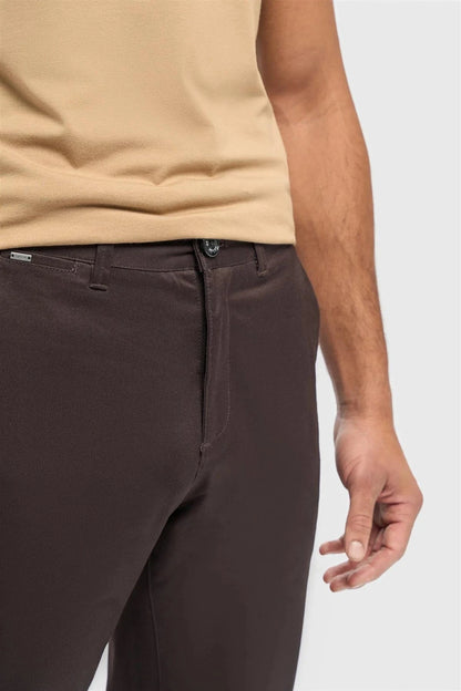 CAVANI DAKOTA CHOCOLATE SLIM CHINOS