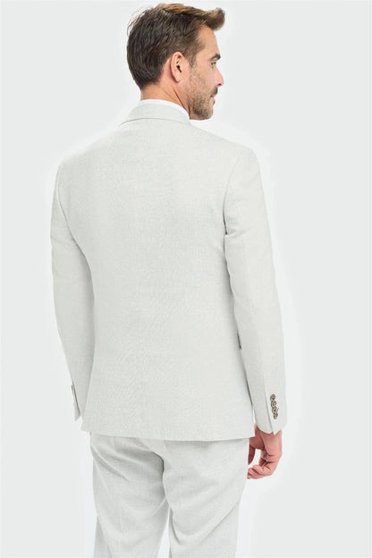 Cavani Tropaz Slate Blazer, from behind.