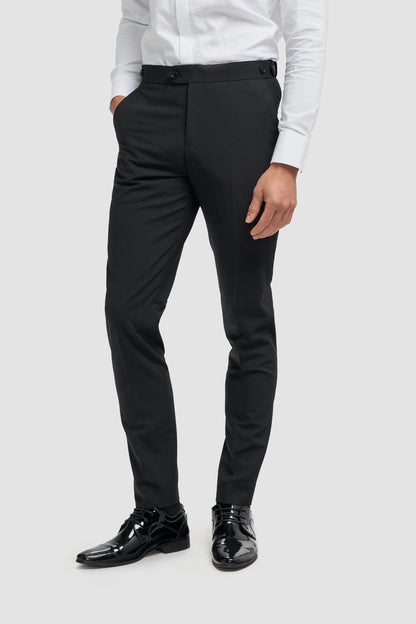 CAVANI ASPEN BLACK DOUBLE BREASTED 2-PIECE SUIT