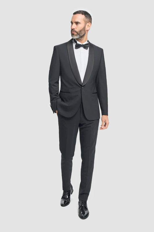 Cavani Aspen Black 2-Piece Suit