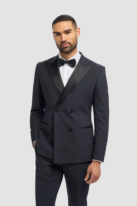 Cavani Aspen Midnight Navy Double Breasted 2-Piece Suit
