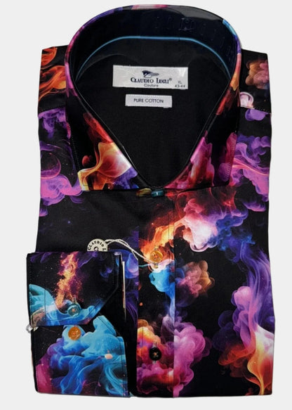 SMOKE MULTI COLOUR PRINT SHIRT