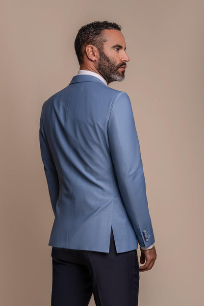 BOND OCEAN BLUE WITH BARESI TROUSERS 3-PIECE SUIT