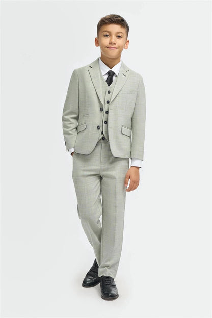 CAVANI BOYS CAMDEN SAGE 3-PIECE SUIT