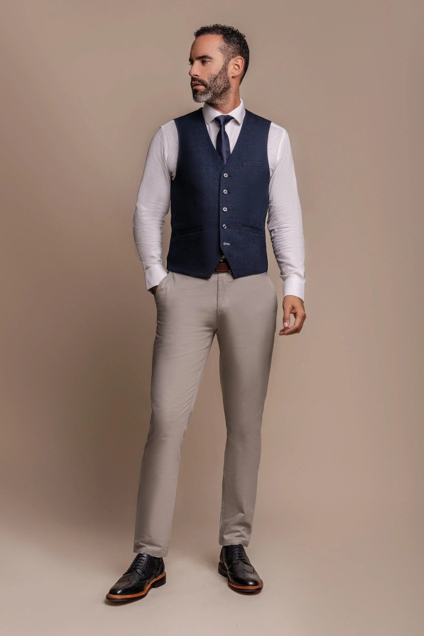 CARIDI NAVY WITH DAKOTA STONE CHINOS