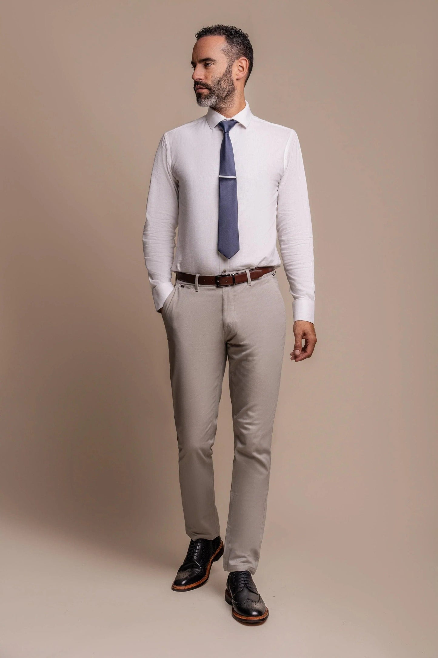 CARIDI NAVY WITH DAKOTA STONE CHINOS