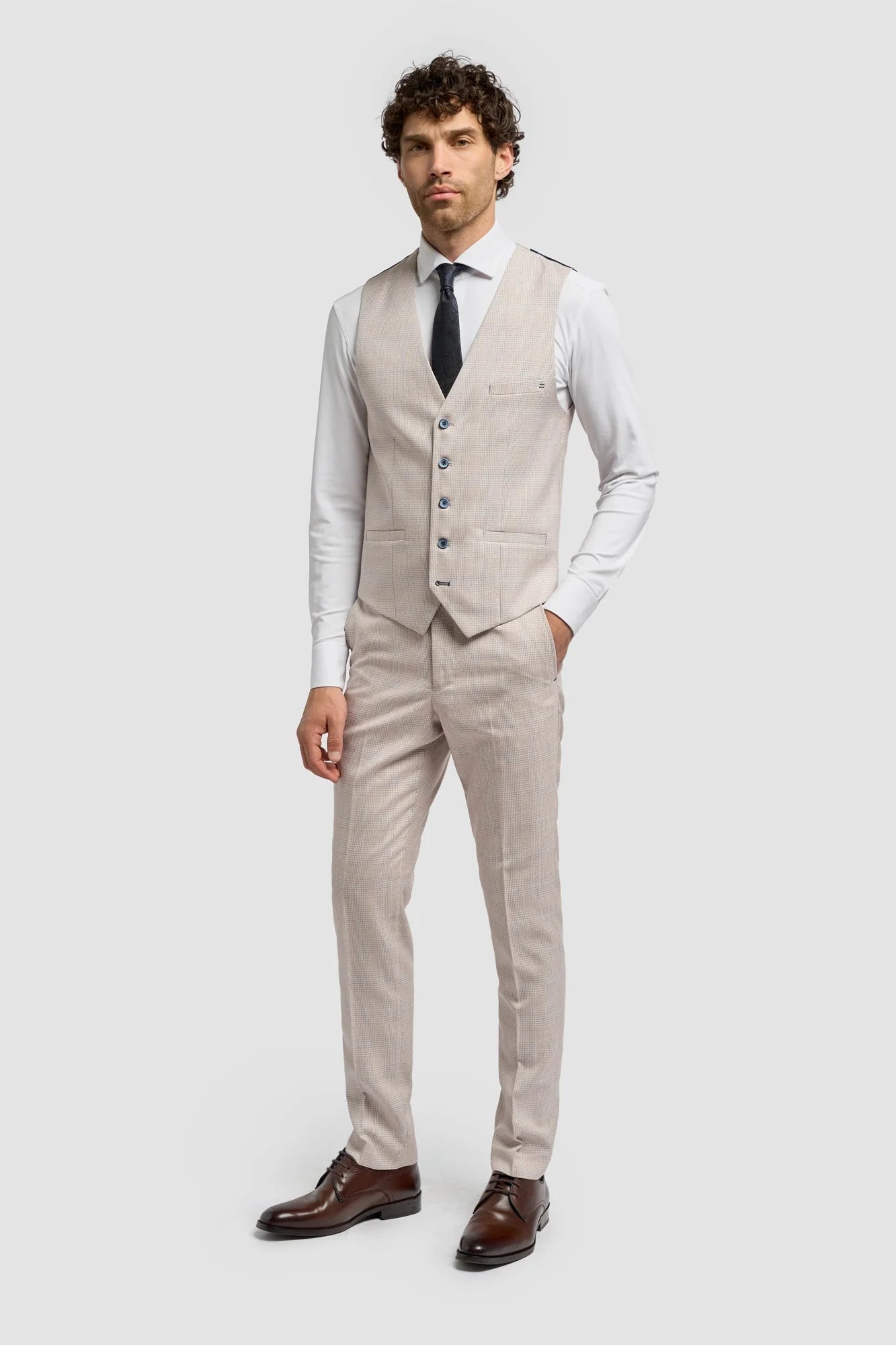 Cavani Caridi Beige Waistcoat
