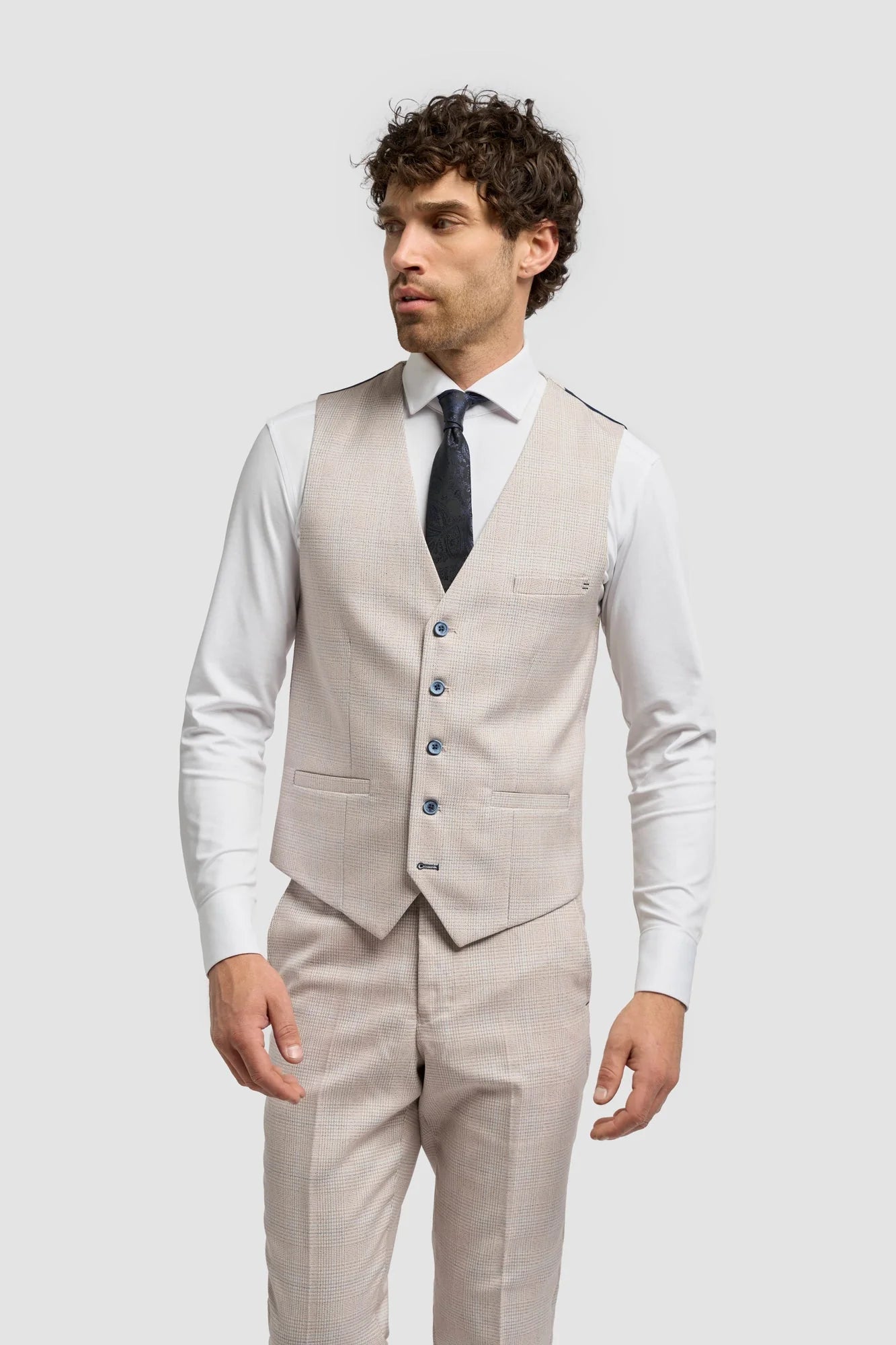 Cavani Caridi Beige Waistcoat