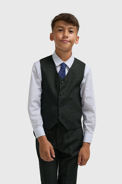 Cavani Caridi Olive Boys 3-Piece Suit