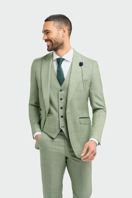 CAVANI CARIDI SAGE CHECK BLAZER